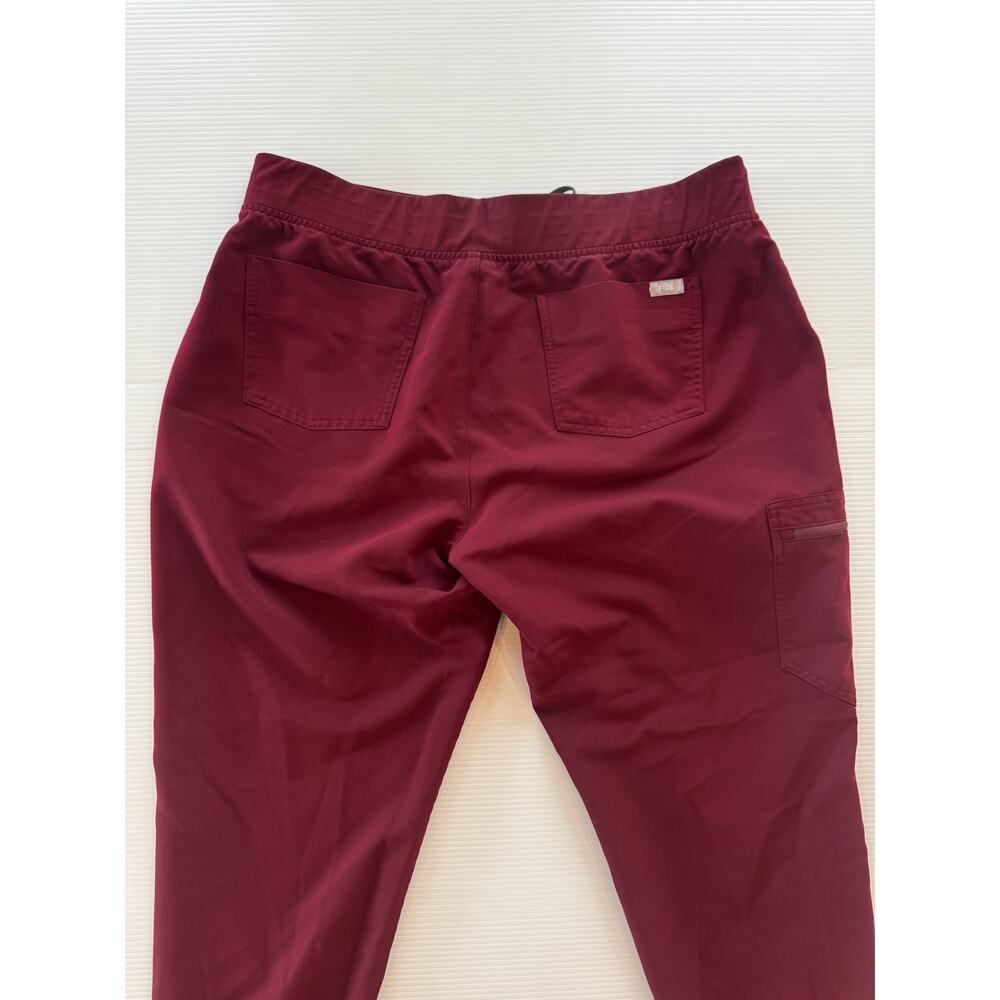 FIGS Zamora Jogger Scrub Pants Women's XL Burgundy Red 3590 Standard Rise Core - Picture 7 of 10